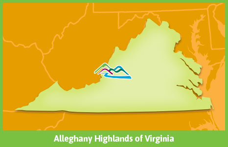 Virginia location map