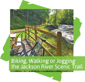 Biking Walking or Jogging Jackson River Scenic Trail wanderlove