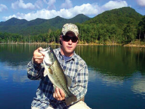 bass fishing at Lake Moomaw