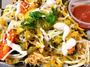 loaded nachos at The Brewhouse at Cliff View