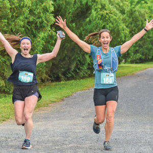 Jackson River Scenic Trail Marathon runners