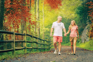 fall walk along the Jackson River Scenic Trail